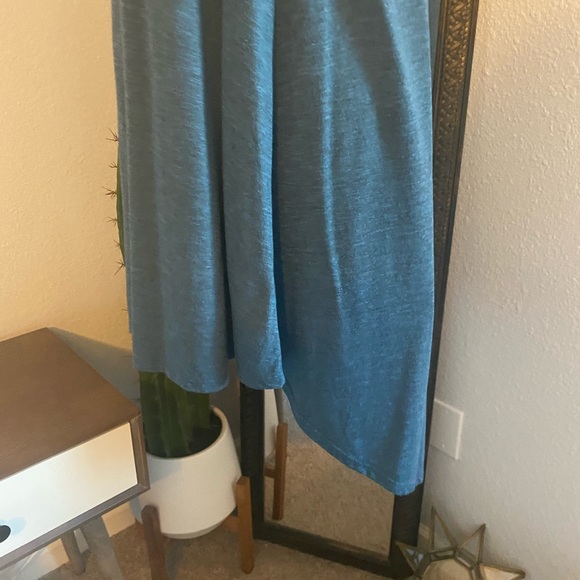 Blue Hi-Lo Hem Dress - Picture 5 of 7